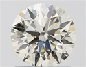 Natural Diamond 1.09 Carats, Round with Excellent Cut, J Color, VS2 Clarity and Certified by IGI