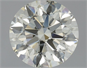 Natural Diamond 1.80 Carats, Round with Excellent Cut, L Color, SI2 Clarity and Certified by IGI