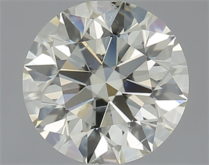 Picture of Natural Diamond 1.80 Carats, Round with Excellent Cut, L Color, SI2 Clarity and Certified by IGI
