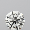 Natural Diamond 0.40 Carats, Round with Excellent Cut, I Color, SI1 Clarity and Certified by IGI