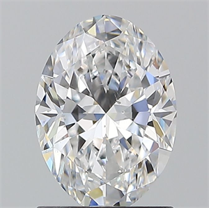 Picture of Natural Diamond 1.20 Carats, Oval with  Cut, D Color, SI1 Clarity and Certified by GIA