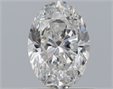 Natural Diamond 0.71 Carats, Oval with  Cut, E Color, SI2 Clarity and Certified by GIA