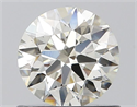Natural Diamond 0.71 Carats, Round with Excellent Cut, H Color, VVS1 Clarity and Certified by IGI