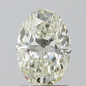 Picture of Natural Diamond 1.11 Carats, Oval with  Cut, J Color, VVS1 Clarity and Certified by IGI
