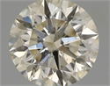 Natural Diamond 0.57 Carats, Round with Excellent Cut, L Color, SI2 Clarity and Certified by IGI