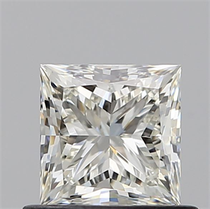 Picture of Natural Diamond 0.70 Carats, Princess with  Cut, J Color, VS1 Clarity and Certified by GIA