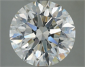 Natural Diamond 5.51 Carats, Round with Excellent Cut, J Color, SI1 Clarity and Certified by IGI