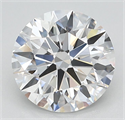 Lab Grown Diamond 2.51 Carats, Round with Ideal Cut, D Color, IF Clarity and Certified by IGI