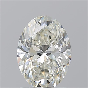 Picture of Natural Diamond 1.50 Carats, Oval with  Cut, K Color, SI1 Clarity and Certified by GIA