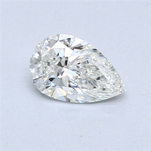 Foto Diamante Natural 0.50 quilates, De pera , Color G, claridad SI1 y certificado GIA de