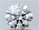 Diamante Natural 0.65 quilates, Redondo , Color F, claridad VVS1 y certificado GIA