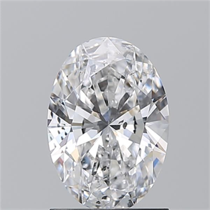 Picture of Natural Diamond 1.21 Carats, Oval with  Cut, D Color, SI2 Clarity and Certified by GIA