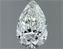 Natural Diamond 0.50 Carats, Pear with  Cut, H Color, VS2 Clarity and Certified by IGI