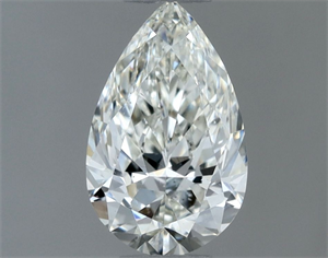 Picture of Natural Diamond 0.50 Carats, Pear with  Cut, H Color, VS2 Clarity and Certified by IGI