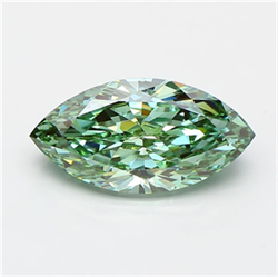 Picture of Lab Grown Diamond 3.57 Carats, Marquise with  Cut, Fancy Vivid Green Color, VS1 Clarity and Certified by IGI