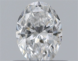 Picture of Natural Diamond 0.40 Carats, Oval with  Cut, D Color, VVS2 Clarity and Certified by GIA