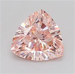 Picture of Lab Grown Diamond 1.25 Carats, TRIANGULAR with  Cut, Fancy Pink Color, VS1 Clarity and Certified by IGI