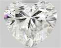 Natural Diamond 1.02 Carats, Heart with  Cut, E Color, VVS1 Clarity and Certified by GIA