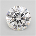 Lab Grown Diamond 1.03 Carats, Round with Ideal Cut, D Color, VVS2 Clarity and Certified by IGI