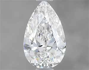 Picture of Natural Diamond 0.60 Carats, Pear with  Cut, E Color, VVS2 Clarity and Certified by GIA