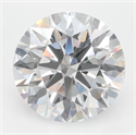 Lab Grown Diamond 3.31 Carats, Round with Ideal Cut, D Color, VVS1 Clarity and Certified by IGI