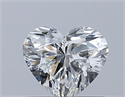 Natural Diamond 0.58 Carats, Heart with  Cut, G Color, SI1 Clarity and Certified by GIA