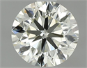 Natural Diamond 0.70 Carats, Round with Very Good Cut, K Color, SI1 Clarity and Certified by IGI