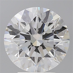 Picture of Lab Grown Diamond 4.10 Carats, Round with Ideal Cut, E Color, VVS2 Clarity and Certified by IGI