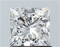 Natural Diamond 1.02 Carats, Princess with  Cut, I Color, VS1 Clarity and Certified by GIA