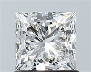 Picture of Natural Diamond 1.02 Carats, Princess with  Cut, I Color, VS1 Clarity and Certified by GIA