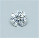 Diamante Natural 0.40 quilates, Redondo , Color E, claridad SI2 y certificado GIA