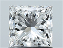 Natural Diamond 1.01 Carats, Princess with  Cut, I Color, VS2 Clarity and Certified by GIA