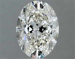 Picture of Natural Diamond 1.20 Carats, Oval with  Cut, H Color, SI1 Clarity and Certified by IGI
