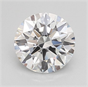 Lab Grown Diamond 1.05 Carats, Round with Ideal Cut, D Color, VVS2 Clarity and Certified by IGI
