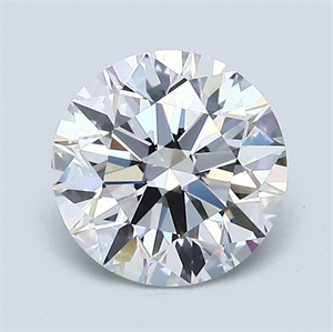 Foto Diamante Natural 1.64 quilates, Redondo , Color E, claridad VVS1 y certificado GIA de