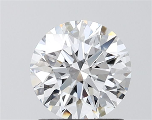Picture of Lab Grown Diamond 1.26 Carats, Round with Ideal Cut, E Color, VS1 Clarity and Certified by IGI