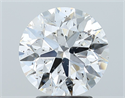 Natural Diamond 3.05 Carats, Round with Excellent Cut, E Color, SI2 Clarity and Certified by GIA