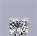 Natural Diamond 0.41 Carats, Princess with  Cut, F Color, VVS2 Clarity and Certified by GIA