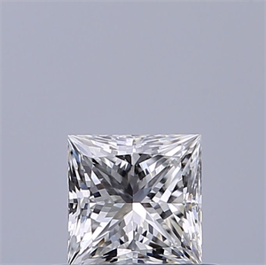 Picture of Natural Diamond 0.41 Carats, Princess with  Cut, F Color, VVS2 Clarity and Certified by GIA