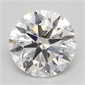 Natural Diamond 0.53 Carats, Round with Excellent Cut, H Color, SI1 Clarity and Certified by GIA