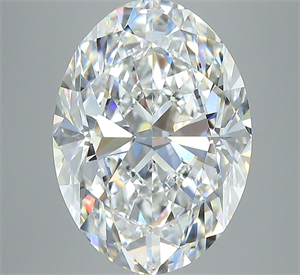 Picture of Natural Diamond 5.49 Carats, Oval with  Cut, F Color, VVS2 Clarity and Certified by GIA