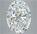 Diamante Natural 5.49 quilates, Ovalado , Color F, claridad VVS2 y certificado GIA