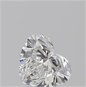 Diamante Natural 1.01 quilates, Corazón , Color F, claridad VVS1 y certificado GIA