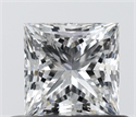 Natural Diamond 0.53 Carats, Princess with  Cut, G Color, VVS2 Clarity and Certified by IGI