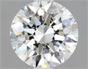 Natural Diamond 0.90 Carats, Round with Excellent Cut, F Color, SI2 Clarity and Certified by GIA