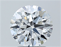 Natural Diamond 1.90 Carats, Round with Excellent Cut, D Color, VVS2 Clarity and Certified by GIA