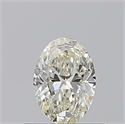 Natural Diamond 0.52 Carats, Oval with  Cut, K Color, VVS1 Clarity and Certified by GIA