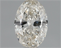 Natural Diamond 0.51 Carats, Oval with  Cut, J Color, VVS1 Clarity and Certified by IGI