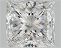 Natural Diamond 1.70 Carats, Princess with  Cut, E Color, SI2 Clarity and Certified by HRD