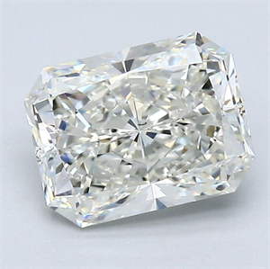 Picture of Natural Diamond 1.80 Carats, Radiant with  Cut, J Color, VS2 Clarity and Certified by GIA